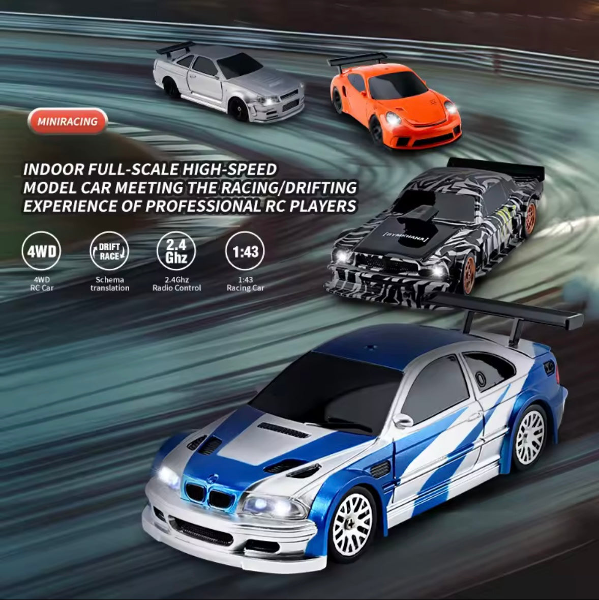 Small RC drift car